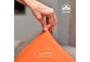 leevitex® Spannbettlaken Jersey 100% Baumwolle Orange Bild 3