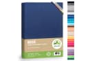 leevitex Spannbettlaken Jersey 100% Baumwolle Navyblau Bild 2