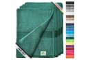 leevitex® Handtuch Frottee 4er Set Dunkelgrün 100% Baumwolle Bild 2
