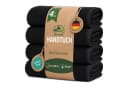 leevitex® Handtuch Frottee 4er Set Schwarz 100% Baumwolle Bild 2