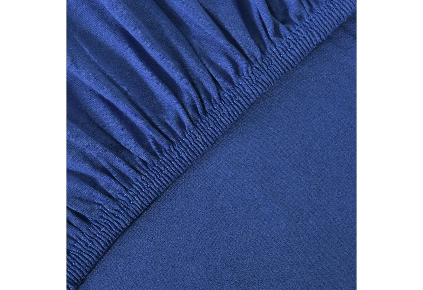 leevitex Spannbettlaken Boxspring & Wasserbett Jersey Baumwolle Blau - Bild 1