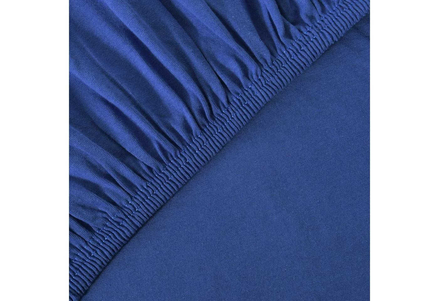 leevitex Spannbettlaken Boxspring & Wasserbett Jersey Baumwolle Blau - Bild 1