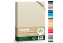 leevitex® Spannbettlaken Premium 195 Weiß Jersey Baumwolle Bild 2