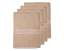 leevitex® Handtuch Frottee 4er Set Beige 50 x 100 cm Bild 1