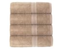 leevitex® Handtuch Frottee 4er Set Beige 50 x 100 cm Bild 3