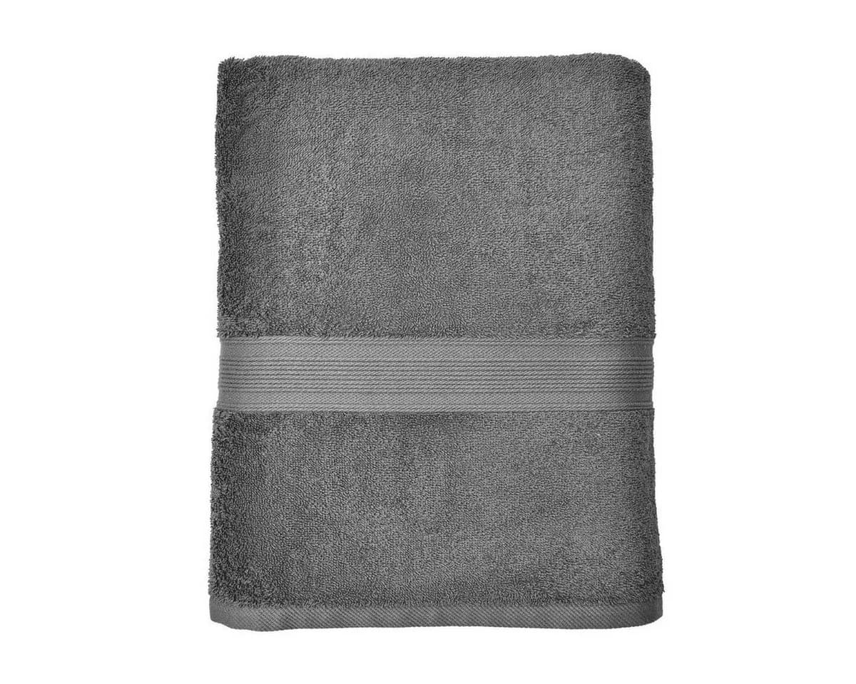 leevitex® Saunatuch Frottee XXL Anthrazit/Grau 80x200cm - Bild 2