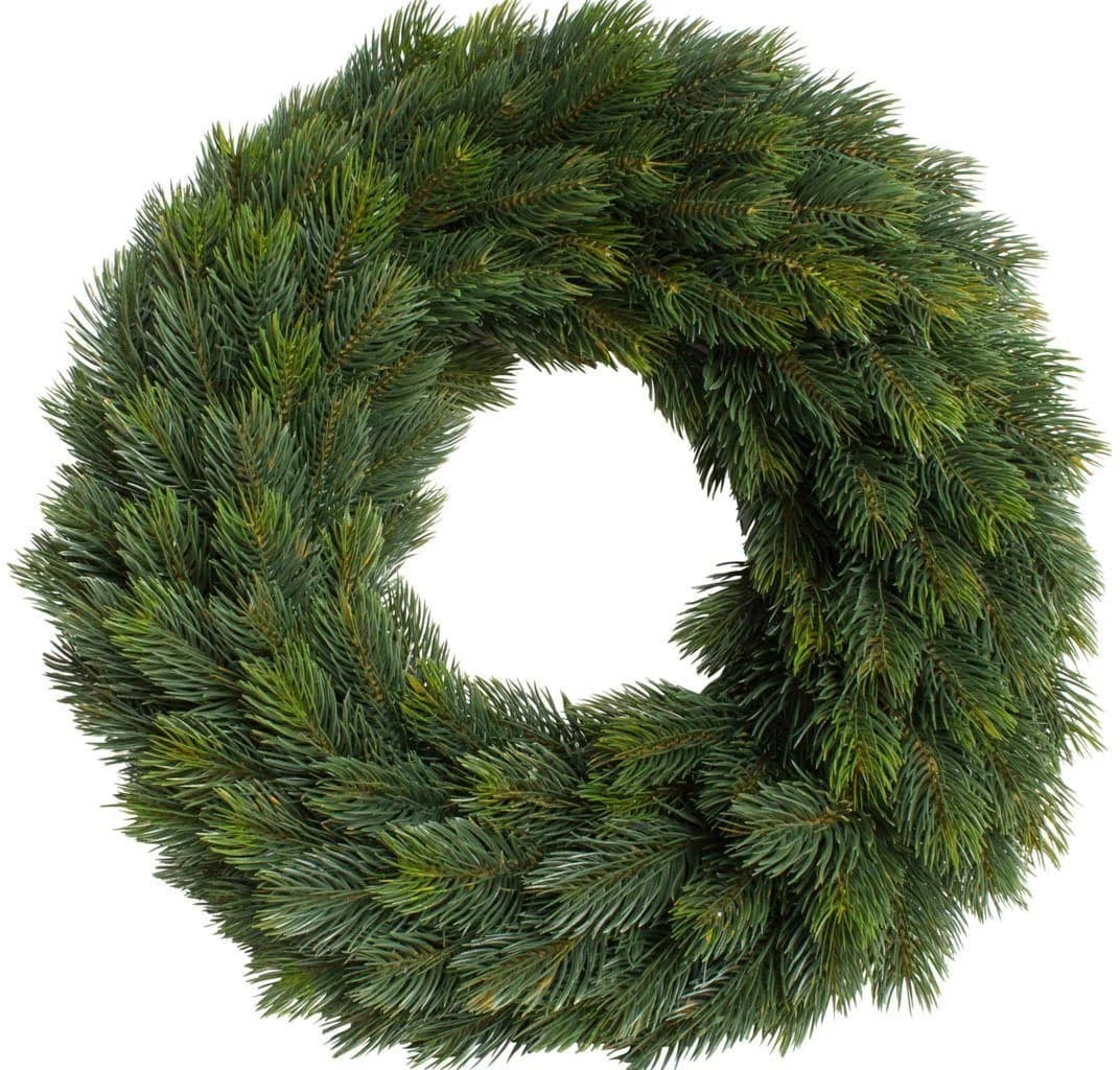 Botanic-Haus Kunstkranz Edel-Adventskranz einseitig Tanne Grün - Bild 2
