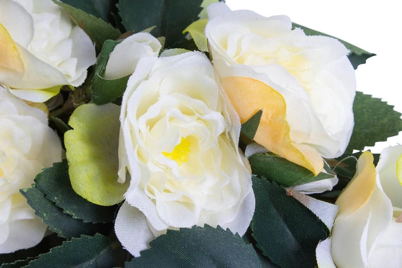 BOTANIC-HAUS Kunstkranz Rosenkranz Bunt Creme Weiß Gelb - Bild 3