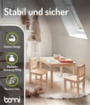 BOMI Kindersitzgruppe Amy 3-tlg. Weiß Massivholz Kiefer Bild 3