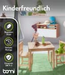 BOMI Kindersitzgruppe Amy 3-tlg. Weiß Massivholz Kiefer Bild 4