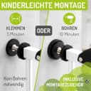 BOMI Türschutzgitter Mira extra hoch weiß Metall klemmbar Bild 4