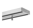 Gardineum 2-läufige Gardinenschiene Alu-Silber vorgebohrt Bild 2