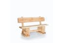 Mega-Holz Gartenbank Rustikal Massives Lärchenholz 160 cm Bild 1