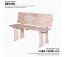 Mega-Holz Gartenbank Ungarn 2-Sitzer Kiefer massiv Bild 1