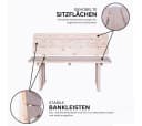 Mega-Holz Gartenbank Ungarn 2-Sitzer Kiefer massiv Bild 4
