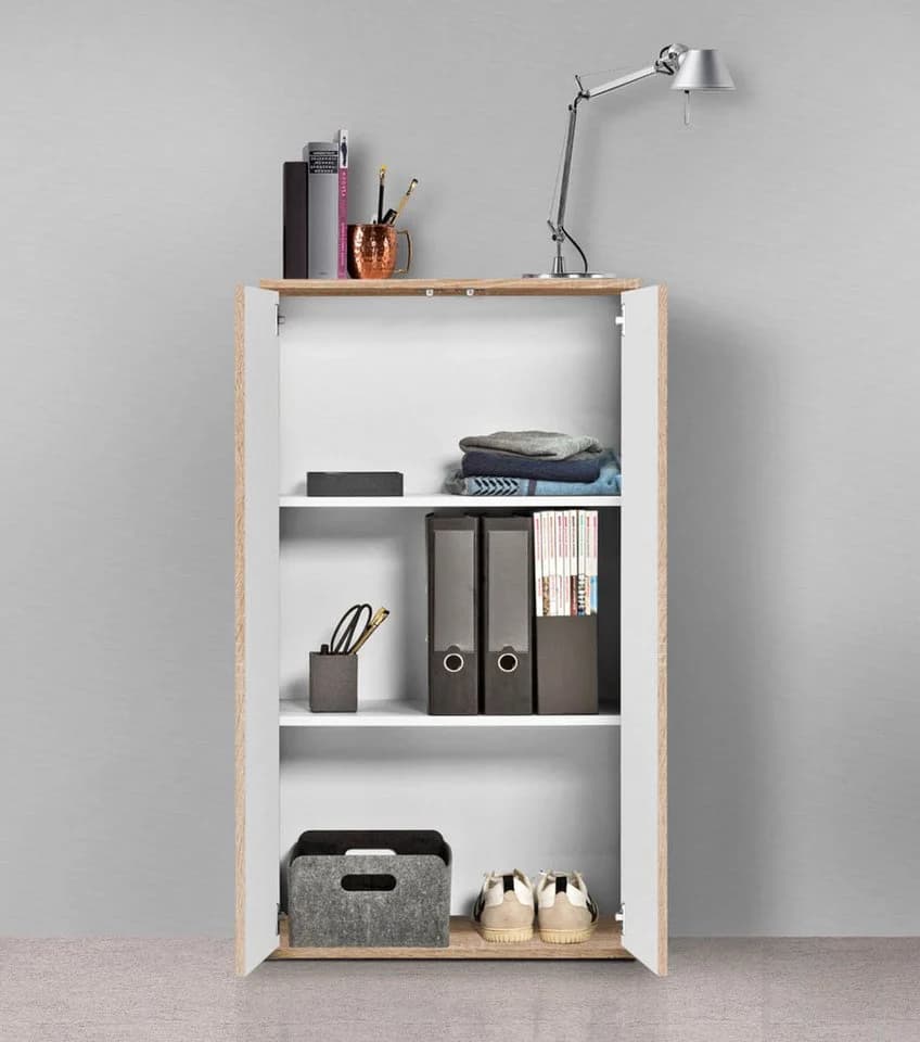 mokebo Mehrzweckschrank Der Schlanke Braun Holzwerkstoff - Bild 3