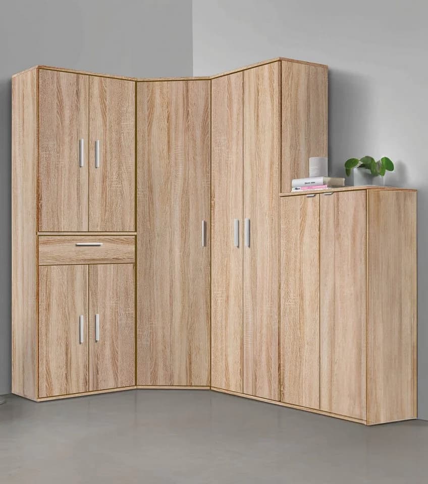 mokebo Mehrzweckschrank Der Schlanke Braun Holzwerkstoff - Bild 4