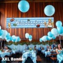 Dekotalent® Hängedekoration Banner XXL Wimpel Blau Bild 5