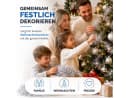 Weihnachtswunder® Lametta Engelshaar gelockt Silber 15g Aluminiumoptik Bild 1