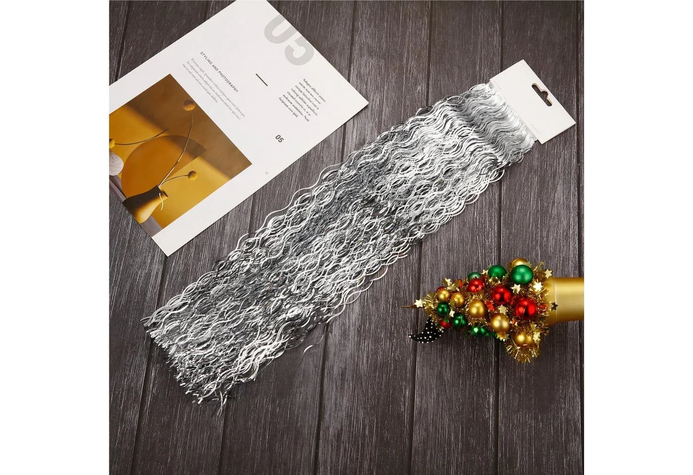 Weihnachtswunder Lametta Gold Täuschend Echter Aluminium-Look - Bild 4