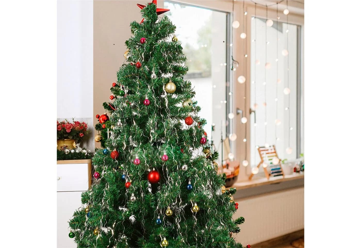 Weihnachtswunder Lametta Gold Täuschend Echter Aluminium-Look - Bild 5