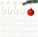 Weihnachtswunder® Christbaumschmuck 100x Haken Gold-Silber Kugelaufhänger S-Form Bild 2