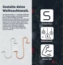 Weihnachtswunder® Christbaumschmuck 100x Haken Gold-Silber Kugelaufhänger S-Form Bild 3