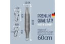 riijk Babywippe Schwingfeder Set Edelstahl Silber Bild 1
