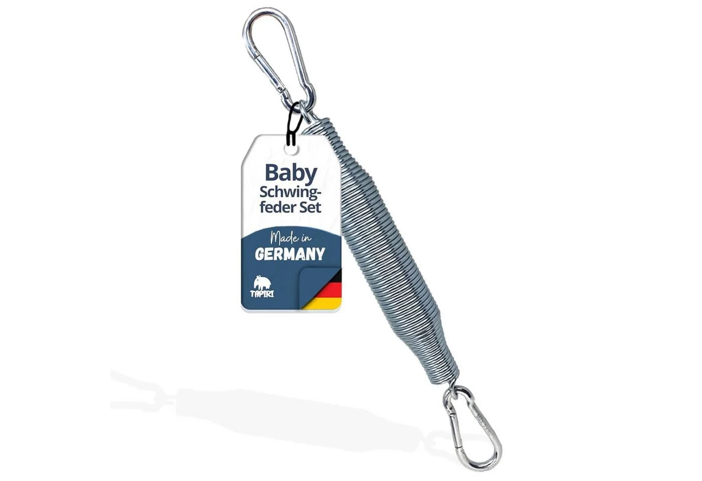 riijk Babywippe Schwingfeder Set Edelstahl Silber - Bild 2