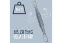 riijk Babywippe Schwingfeder Set Edelstahl Silber Bild 4