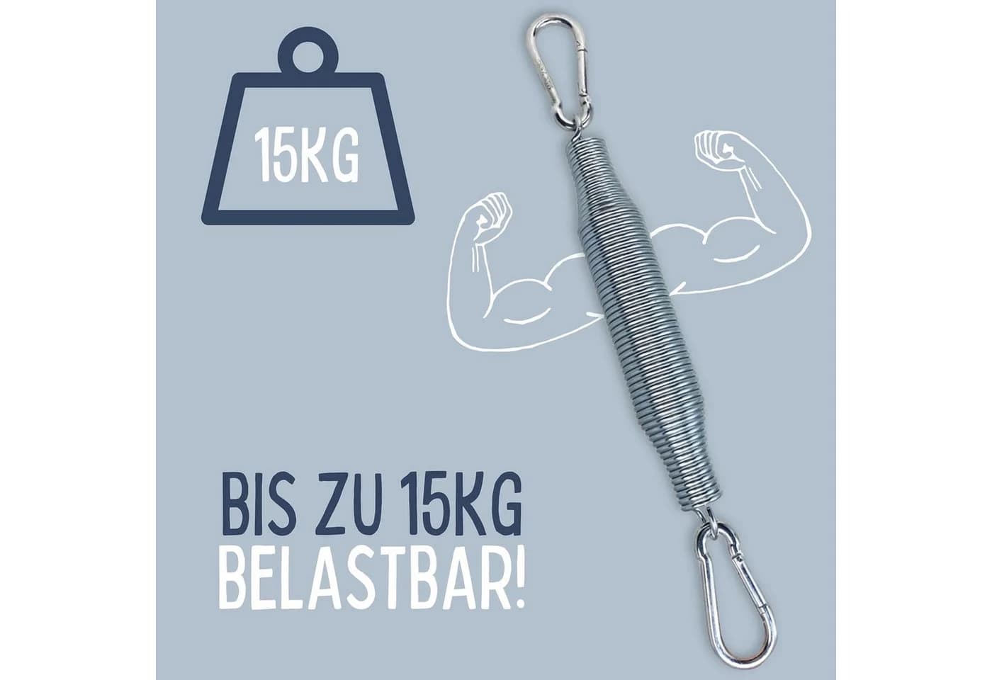 riijk Babywippe Schwingfeder Set Edelstahl Silber - Bild 4