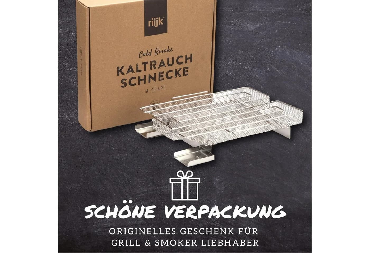 riijk Räucherschnecke Kaltrauchgenerator Edelstahl Cold Smoke - Bild 4