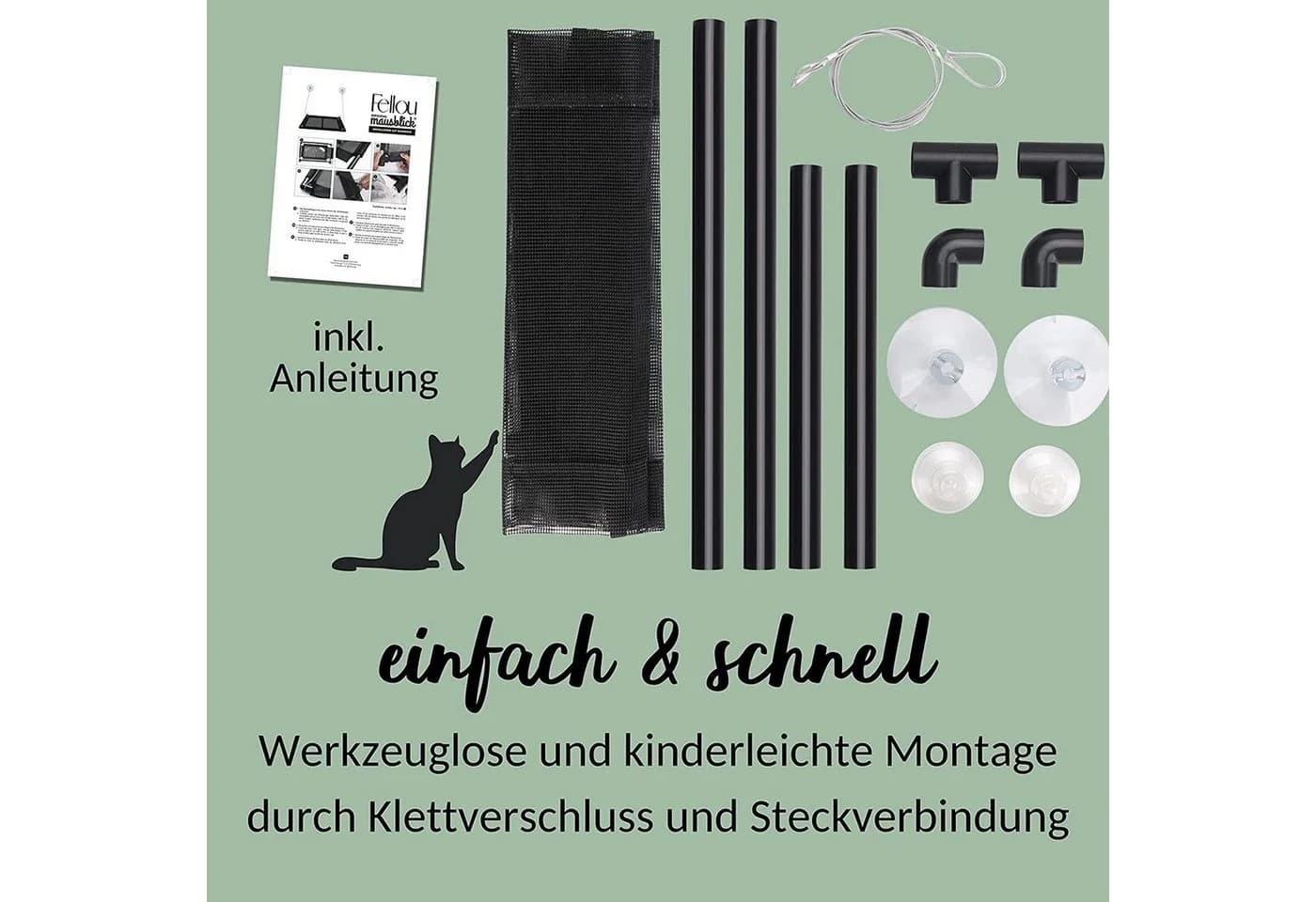 riijk Katzen-Hängematte Mausblick Fensterliege Kunststoff - Bild 5
