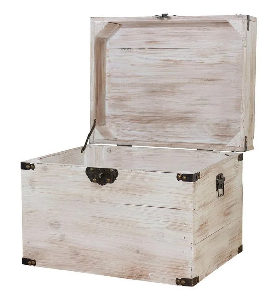 Kistenkolli Altes Land Allzweckkiste Holztruhe Elsa Shabby weiss - Bild 5
