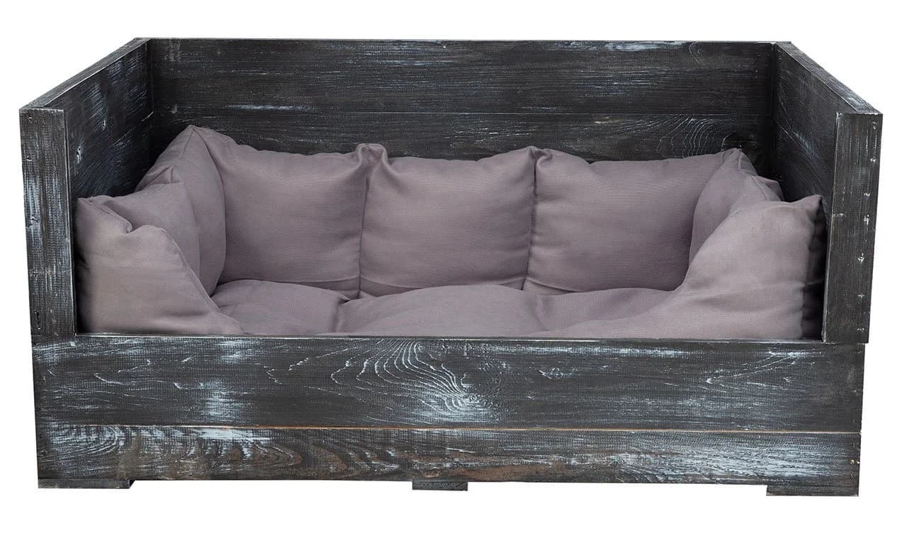 Kistenkolli Altes Land Hundebett Balu Shabby Schwarz - Bild 3