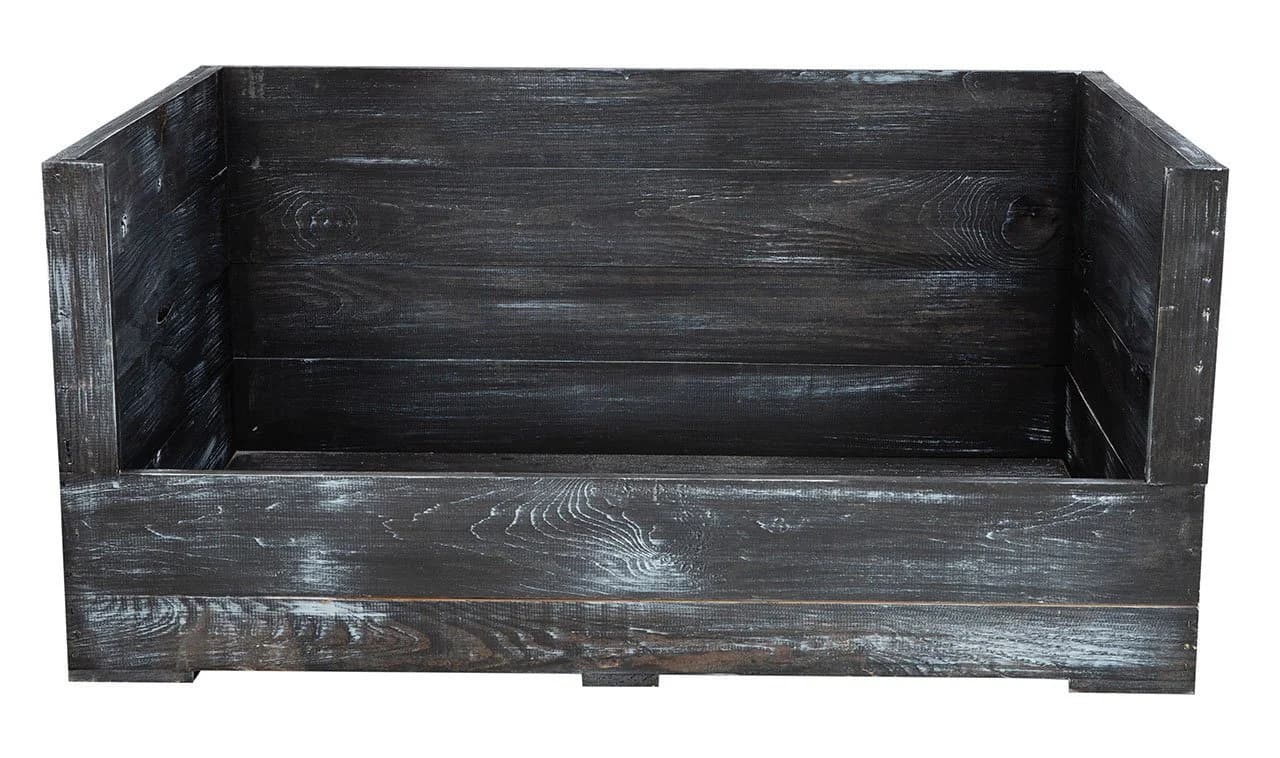Kistenkolli Altes Land Hundebett Balu Shabby Schwarz - Bild 4