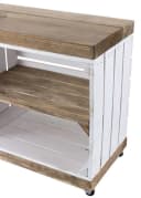 Kistenkolli Altes Land Allzweckkiste Sitzbank Weiß Massivholz Rustikal Bild 4