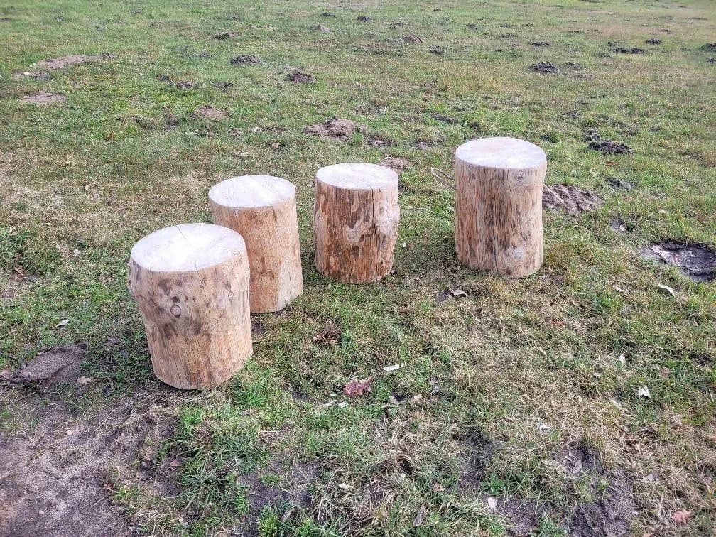 Kistenkolli Allzweckkiste Holzstamm Sitzhocker Rustikal - Bild 4