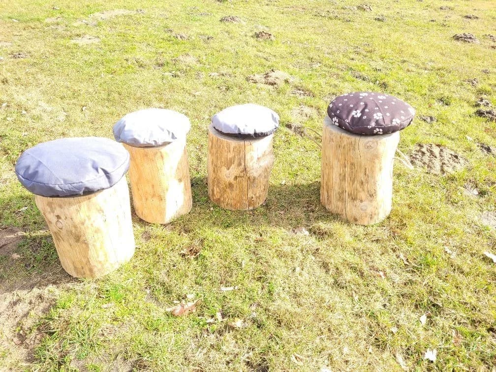 Kistenkolli Allzweckkiste Holzstamm Sitzhocker Rustikal - Bild 5