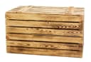 Kistenkolli Altes Land Holztruhe 80er Geflammt mit Deckel Bild 5