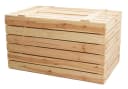 Kistenkolli Altes Land Holztruhe Natur mit Deckel Bild 1