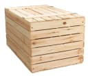Kistenkolli Altes Land Holztruhe Natur mit Deckel Bild 3