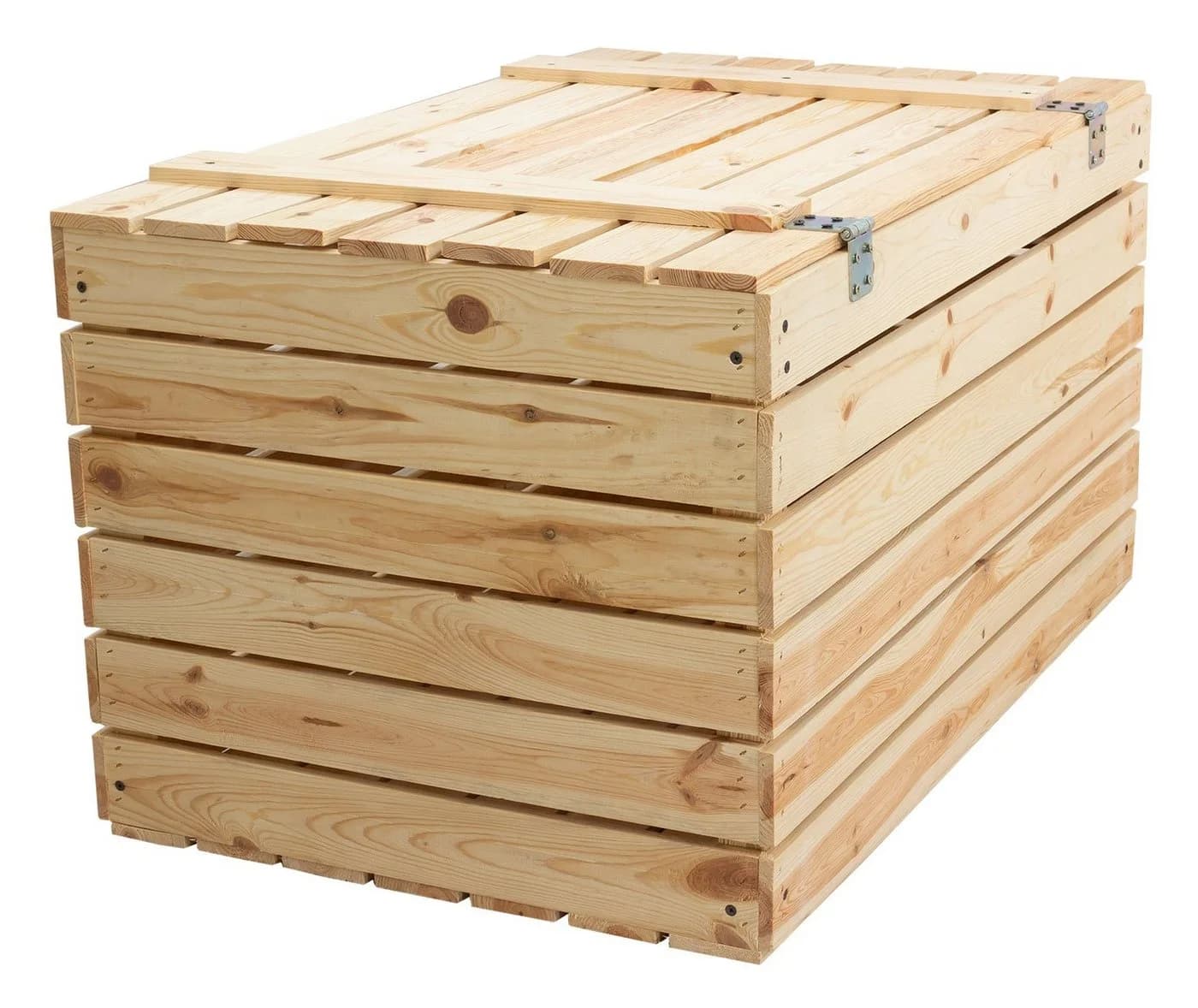 Kistenkolli Altes Land Holztruhe Natur mit Deckel - Bild 4