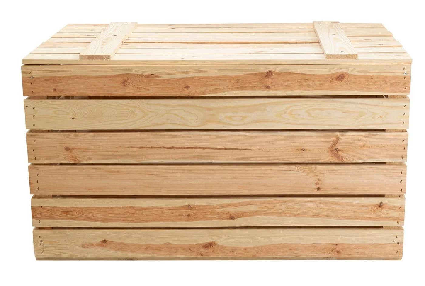 Kistenkolli Altes Land Holztruhe Natur mit Deckel - Bild 5