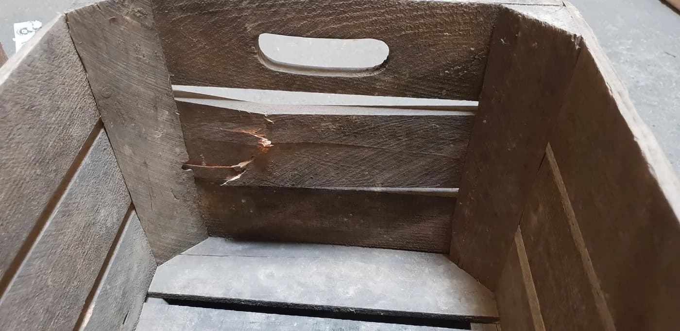 Kistenkolli Altes Land Obstkiste Rolf B-Ware Holzkiste - Bild 5