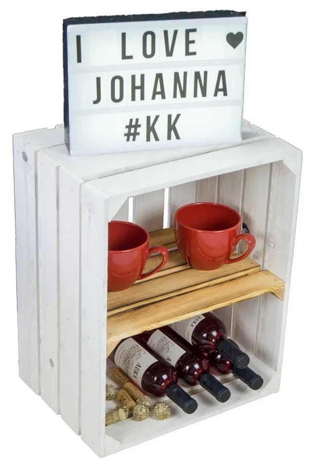 Kistenkolli Altes Land 6er Set Allzweckkiste Johanna Weiß geflammt - Bild 5