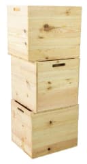 Kistenkolli Altes Land Allzweckkiste 3er Set Holzkiste Natur Bild 2