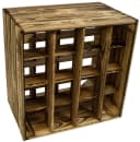 Kistenkolli Altes Land Geflammtes Weinregal 16er 40x40x27 cm Bild 1