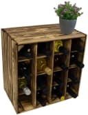 Kistenkolli Altes Land Geflammtes Weinregal 16er 40x40x27 cm Bild 2