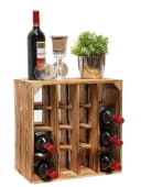 Kistenkolli Altes Land Geflammtes Weinregal 16er 40x40x27 cm Bild 4